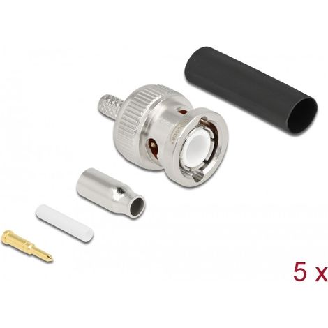 connecteur coaxial Delock bnc (m) quetschen 14.5 mm 23.5 mm
