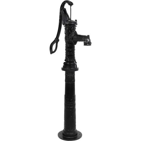 Pompe à eau de jardin avec support en fonte