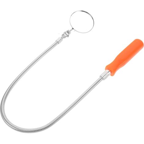 Espejo de inspección de 360° con iluminación LED para inspección de bajos del vehículo: herramienta mecánica extensible, portátil y práctica para aficionados al bricolaje. (1/5)