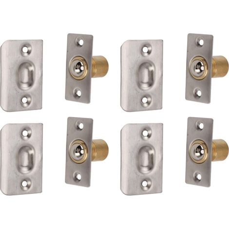 Zopsc Lot de 4 verrous à bille pour portes, loquet ressort (1/5)