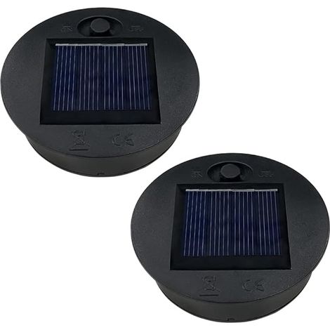 Set mit 2 Ersatz-Solarleuchten, 7 cm/8 cm, Ersatz-Solarpanel für Gartenleuchten (7 cm) (1/5)