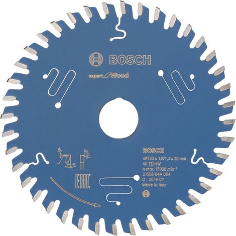 Lame p. scie circulaire Expert for Wood D. ext. 120 mm nbre. de dents 40 WZ perç