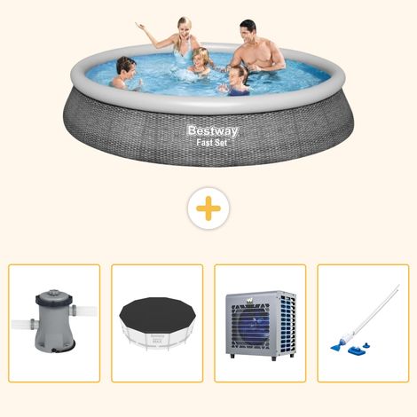 Bestway Bestway Fast Set Ronde - 396x84 cm - 5-pièces S199 (1/5)