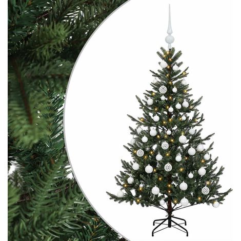 Árbol de Navidad artificial con bolas 120 cm 150 LED vidaXL (1/5)