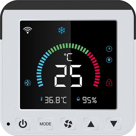 Thermostat de climatisation - WiFi Tuya contrôle par application - écran LCD - pour maison (1/5)