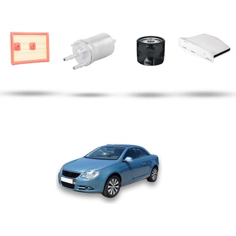 Kit tagliando 4 filtri compatibile con Vw Eos (1F7,1F9) 1.6 FSI 85kw Dal 2006 (1/5)
