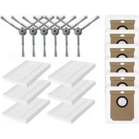 Filtre pour aspirateur brosse pour aspirateur Filtre de brosse pour aspirateur filtre de 18PCS G50 Hybrid / L60 Hybrid / L60 Hybrid Aspirateur pièce détachée Side Brosse Filtre Sac à poussière (1/5)