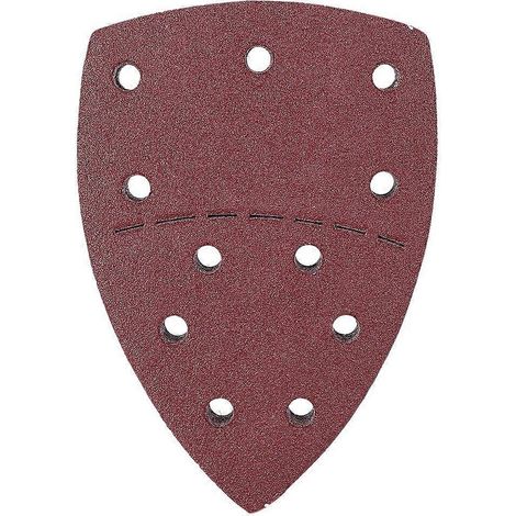 60 Stück Maus-Schleifpapier, separate Handschleifpapierblätter, 140 x 140 x 100 mm, 11 Löcher, Körnung 80