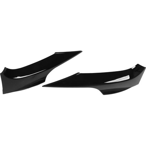 2 pièces Spoiler de pare-chocs avant noir brillant gauche et droit pour BMW Série 3 E92 E93 M Sport 2006-2009 (1/5)