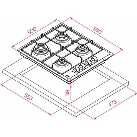 Teka HLX 640 KLA IX Gasherd aus Edelstahl
