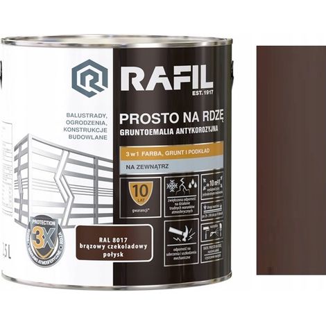 Rafil Antikorrosions-Alkydfarbe 2,5 l RAL8017 Glanz 1 Stück. (1/2)