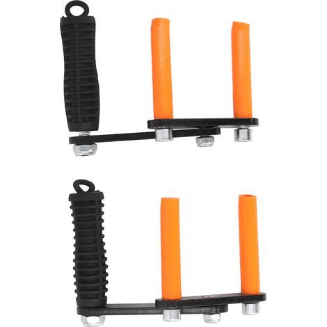 Lot de 2 outils de transport pour panneaux de contreplaqué, lève-plaques de verre et de plâtre, poignée multifonctionnelle, tire-charge, noir (1/5)