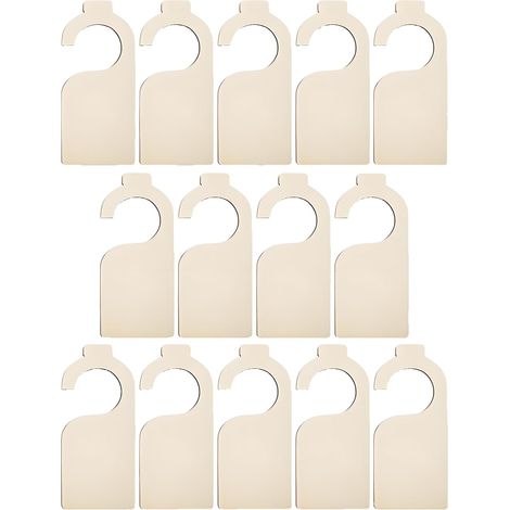 Lot de 14 Séparateurs de Garde-Robe en Bois Séparateurs de Vêtements Génériques à Faire Soi-même Séparateurs de Placard Inscriptibles pour Trier Les Vêtements Couleurs et Tailles (1/5)