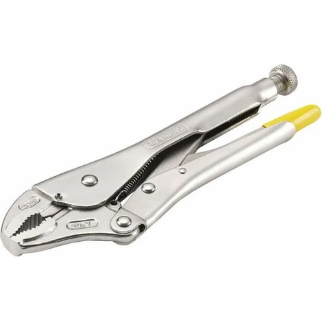 Pince-étau à becs coudés - longueur totale 215 mm - profondeur des mâchoires 27,5 mm, serre-joints pour tôle, pince-étau à becs effilés, pince à chaîne (1/3)