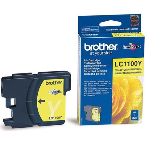 Brother LC-1100Y Yellow Ink Cartridge Blister Pack cartouche d'encre Original Jaune