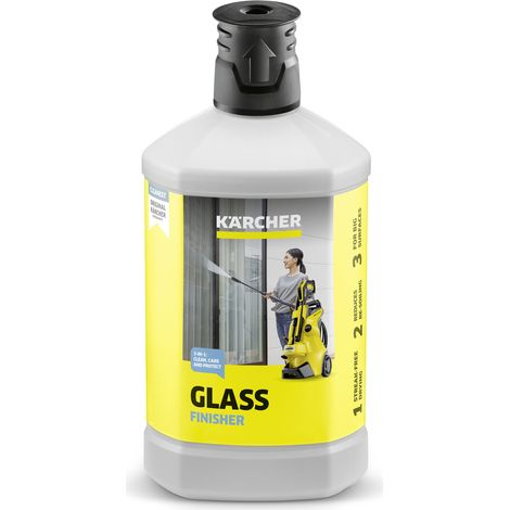 KARCHER Detergente per vetri e verande 3-in-1 - Tappo adatto al sistema Plug n'Clean RM 627 - Dimensioni della confezione: 1 l - Confezione da: 6 Pezzo(i) - Peso con imballo: 1.1 kg (1/5)