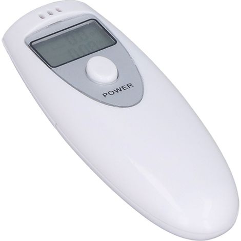 Alcoolomètre portable précis, testeur d'haleine ABS blanc (1/5)