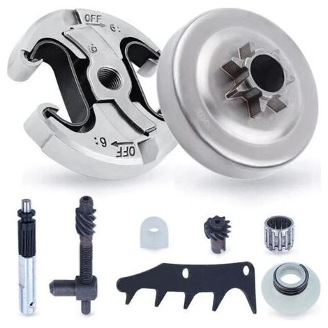 LaBlanc - Kit pignone per motosega Husqvarna 445 445II 450 450II, pignone ADEFOL .325 (7 denti) con frizione + artiglio + pompa dell'olio + cuscinetto, accessori di ricambio