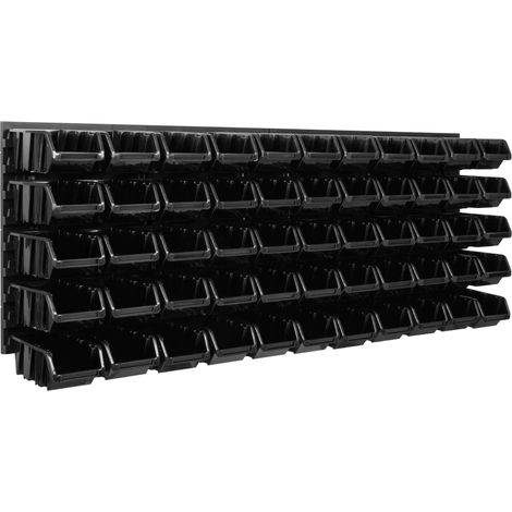 Tablero de herramientas para taller de 115x39 cm + 55 bandejas (1/5)