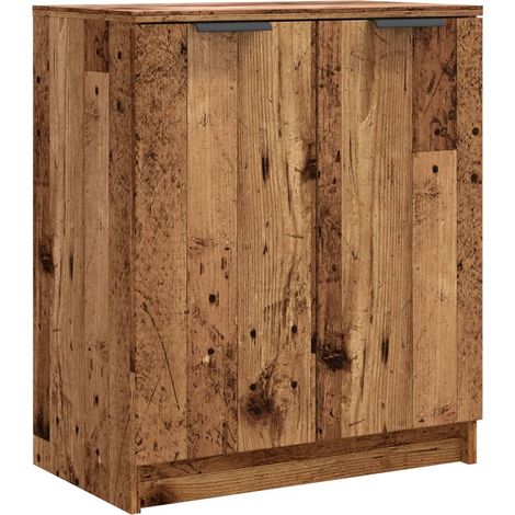 Maison Exclusive - Zapatero madera de ingeniería envejecida 59x35
