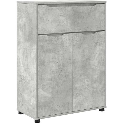 Maison Exclusive - Badezimmerschrank Beton Grau 72,5 x 36,5 x 100