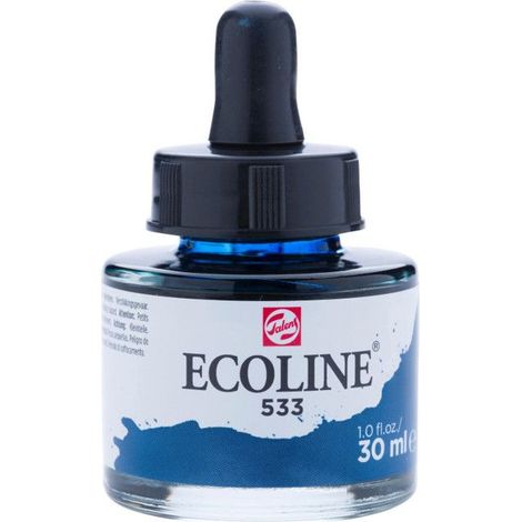 Encre aquarelle Ecoline 30ml 533 Indigo Royal Talens