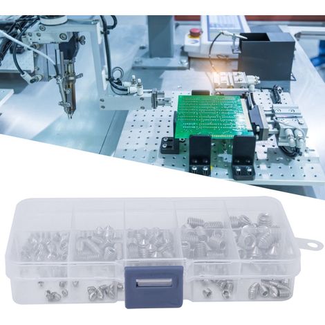 200 vis sans tête à six pans creux coniques en acier inoxydable pour instruments de précision M3/M4/M5/M6/M8 (1/5)