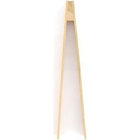 Pince de cuisine en bois, pince à cornichons, pince alimentaire, pince en bois, pince à toasts, Bois, 25 cm, Brun (1/3)