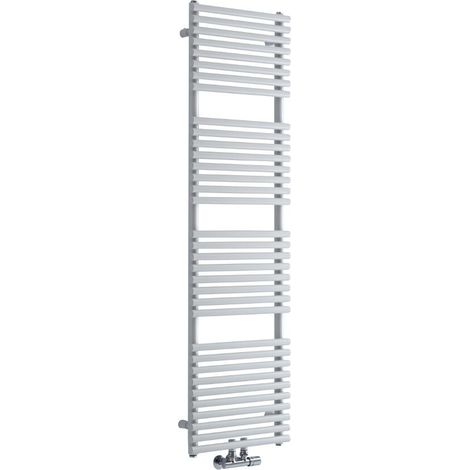 Sèche-Serviettes à Raccordement Central – Blanc – 152 x 40cm – Magera
