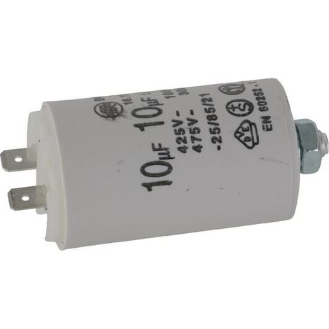 Condensador con terminal 10 碌F UNIVERSAL FGP013610