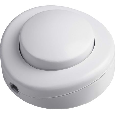 Meister Interruttore a pedale a 1 pin – Morsetti per cavi Conduttore di protezione Terminale Bianco 7441400