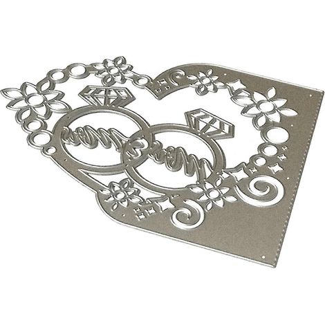 Valentinstag Herzring Metall Stanzschablone DIY Scrapbooking Album Karte