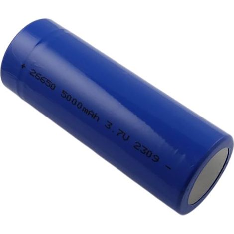 Pile 3.7V 5000mAh Li-ion 18.5Wh Compatible 26650 avec Port USB-C Rechargeable (1/3)