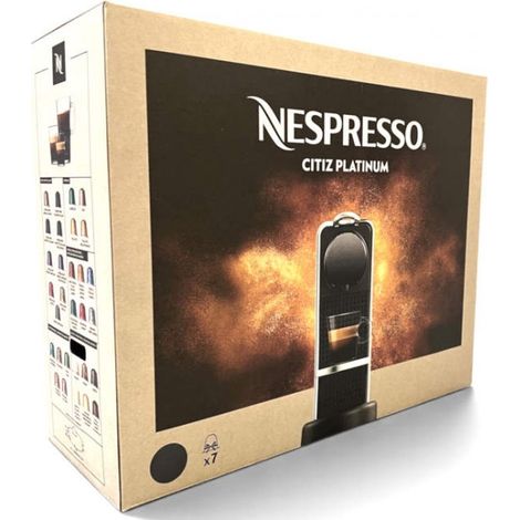 Nespresso CitiZ Platinum Kapselmaschine inkl. 7 Kapseln Titan"-"183962552