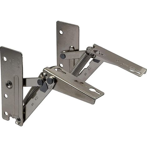 Charnière à ressort symétrique, charnière pliante à 90 degrés, charnière à ressort pour meuble, charnière de porte à ouverture verticale, charnière de canapé - WELLNGS (1/5)