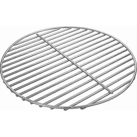Parrilla de cocción de acero niquelado brillante de 34 cm para barbacoas Weber Charcoal Kettle. (1/3)