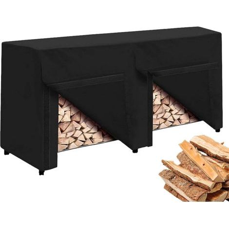 Housse de support en bois, housse de rangement pour bois de chauffage, Housse de support à bûches en tissu Oxford, imperméable, pour support de bois de chauffage, Housse de Protection (1/4)