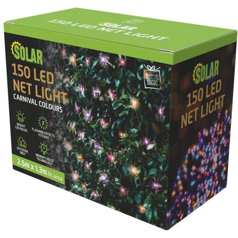 Guirlande lumineuse solaire LED 150 Carnaval (1/2)