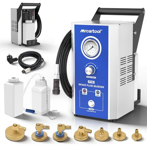 Purgeur Liquide Frein Voiture -110 V/220 V Appareil Purgeur de Frein Electrique Automatique mit 7 Adaptateurs, Compatible avec etc. - Deux Modes (1/5)