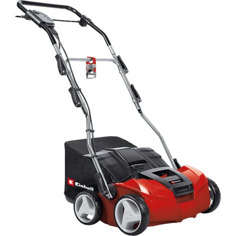 Einhell Scarificateur électrique GE-SA 1435 (1400 W, Largeur de travail 35 cm, Grand bac de ramassage de 28 l, Surface conseillée 500 m²)