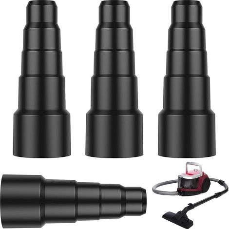 4 Pièces Adaptateur Aspirateur, 23-50 mm Adaptateur Tuyau Aspirateur, Aspirateur Universel Power Tool Adaptateur pour Tuyau d'extraction de Poussière, Ponceuse, Perceuse, Scie Sauteuse (1/5)