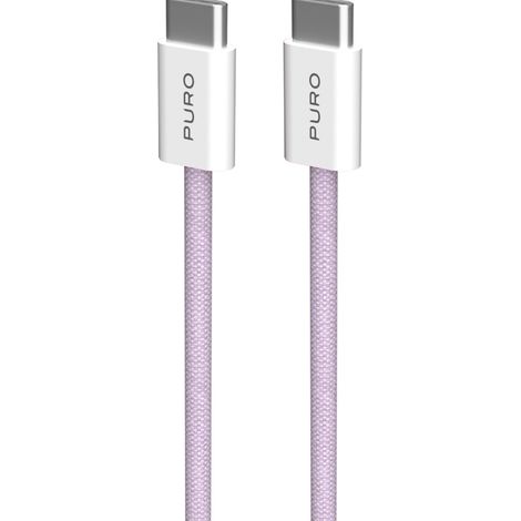 PURO PUCCCFABK415MTPINK cavo USB USB 2.0 1,5 m USB C Viola, Bianco (1/3)