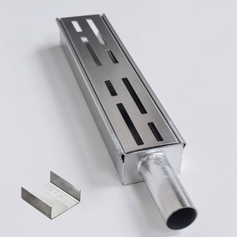 Accessories for outer gutter, finishing plug with side outlet for water diameter 2 cm and connection joint, for outer channel width 5 cm (1/5)