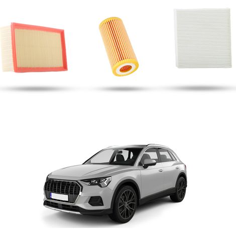 Kit Tagliando 3 filtri compatibile con Audi Q3 (F3B,F3N) 2.0 40 tfsi 140kw dal 2018 (1/5)