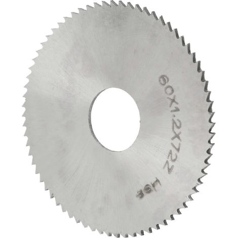 Kreissägeblatt, Trennscheibe zum Schneiden von HSS-Stahl, Werkzeugzubehör, 60x1‐2, 72 Zähne