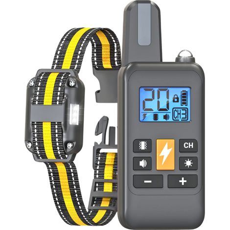 Collar de adiestramiento recargable para perros con vibración, sonido y estimulación eléctrica, resistente al agua IPX67, apto para todos los perros - OTROS (1/4)