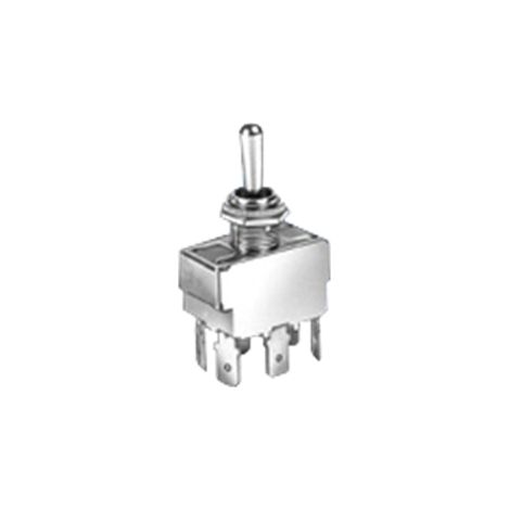 Bouton ON/OFF à levier circulaire Ø12mm Bipolaire 2NO 15A 90453