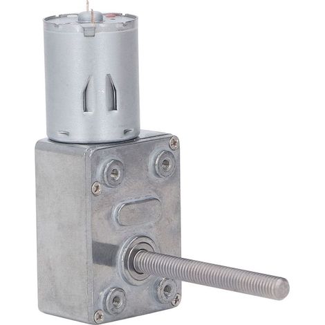 Moteur Réversible 12V DC 210RPM en Alliage pour Volet Roulant, Engrenage Laiton, Tige Filetée M6 50mm (1/5)