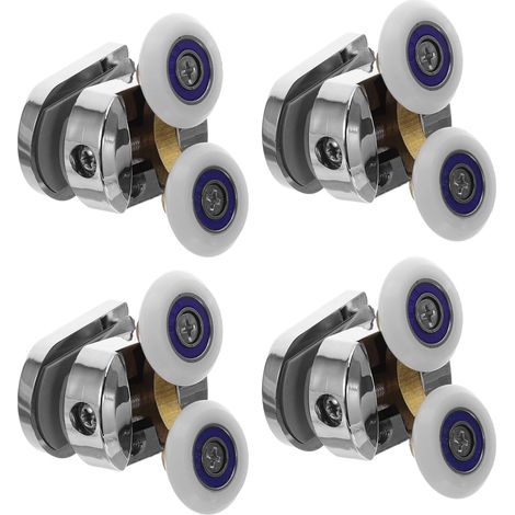 2 sets Spare hardware rollers sliding curved screen shower wheels
