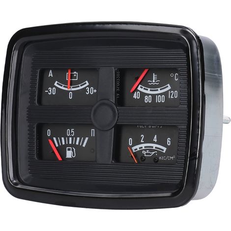 4-in-1-Autoinstrumentenset: Tankanzeige, Öldruckanzeige, Wassertemperaturanzeige, 12-V-Amperemeter